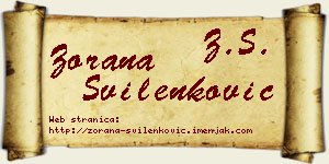Zorana Svilenković vizit kartica